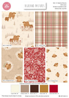 Christmas Cotton Fat Quarters Highland Pastures 5Pk Quilting Craft Bundle 3653