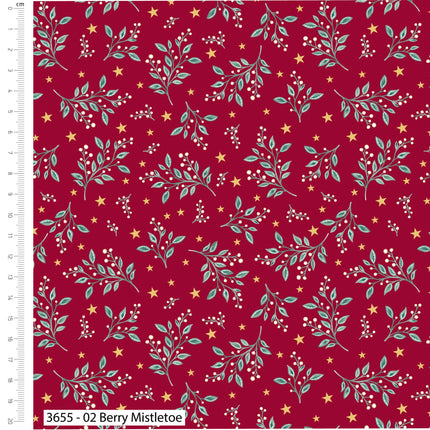 Christmas Cotton Fat Quarters Jewelled Christmas 5Pk Quilting Craft Bundle 3655