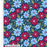 Christmas Cotton Fat Quarters Jewelled Christmas 5Pk Quilting Craft Bundle 3655