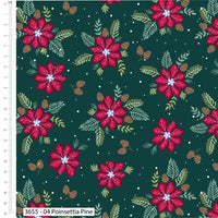 Christmas Cotton Fat Quarters Jewelled Christmas 5Pk Quilting Craft Bundle 3655