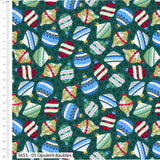 Christmas Cotton Fat Quarters Jewelled Christmas 5Pk Quilting Craft Bundle 3655