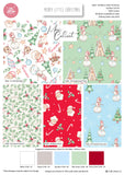 Christmas Cotton Fat Quarters  Merry Little Christmas Mary Cali 5Pk Bundle 3656