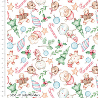 Christmas Cotton Fat Quarters  Merry Little Christmas Mary Cali 5Pk Bundle 3656
