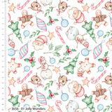 Christmas Cotton Fat Quarters  Merry Little Christmas Mary Cali 5Pk Bundle 3656