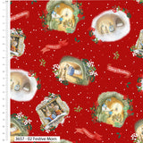Christmas Cotton Fat Quarters Christmas Orchard Peter Rabbit 5Pk Bundle 3657