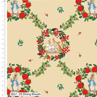 Christmas Cotton Fat Quarters Christmas Orchard Peter Rabbit 5Pk Bundle 3657