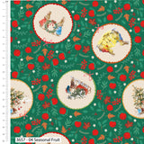 Christmas Cotton Fat Quarters Christmas Orchard Peter Rabbit 5Pk Bundle 3657