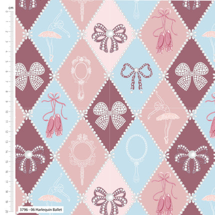Bows and Ballet Fat Quarters 5pc Pack 100% Cotton by The Crafty Pie