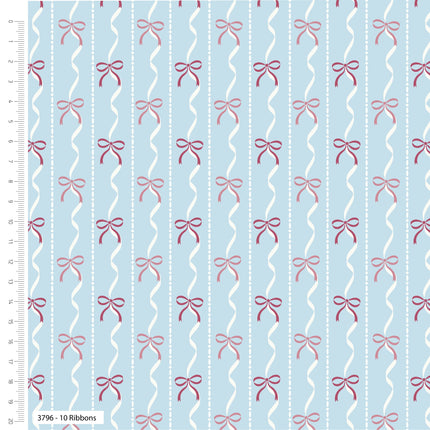 Bows and Ballet Fat Quarters 5pc Pack 100% Cotton by The Crafty Pie