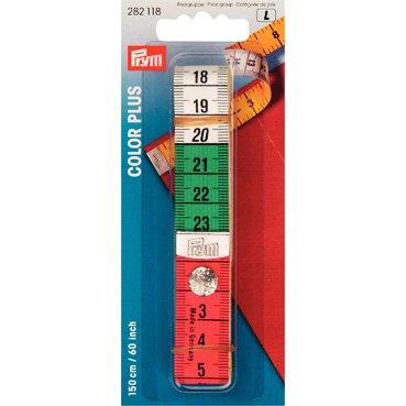 Tape Measure with Press Stud Fastener Deci-Metric Zones 60" Long Prym Tailoring - ThreadandTrimmings