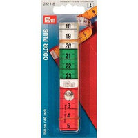 Tape Measure with Press Stud Fastener Deci-Metric Zones 60" Long Prym Tailoring