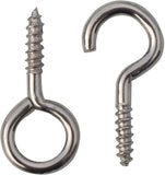 Net Curtain Wire Cord FREE Hooks & Eyes for Kitchen Bath & Living Room Windows
