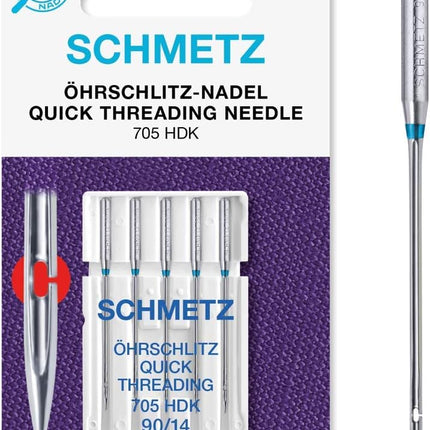 Quick Threading Sewing Machine Needles by Schmetz for Domestic Machines - ThreadandTrimmings
