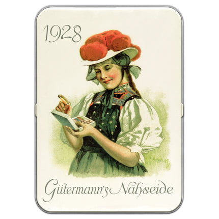 Gutermann Sew All Sewing Thread Set 8 x 100m Reels Nostalgic Tin 3 Colourways