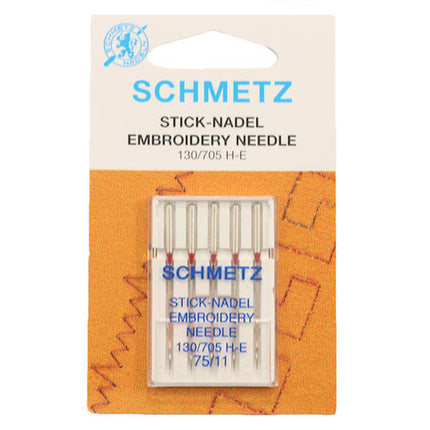 Embroidery Sewing Machine Needles by Schmetz 75 / 90 - Regular and Titanium - ThreadandTrimmings