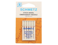 Embroidery Sewing Machine Needles by Schmetz for Domestic Use - Regular and Gold