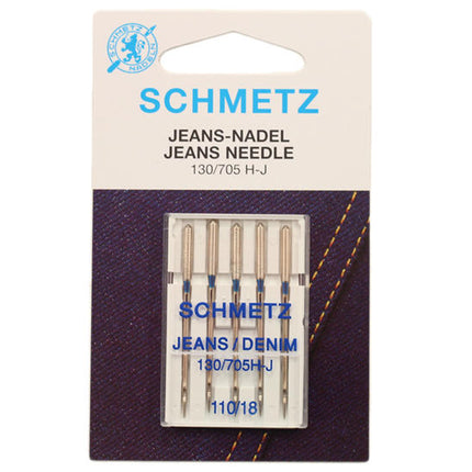 Denim Jean Machine Needles by Schmetz Use for Tightly Woven Fabrics  All Types - ThreadandTrimmings