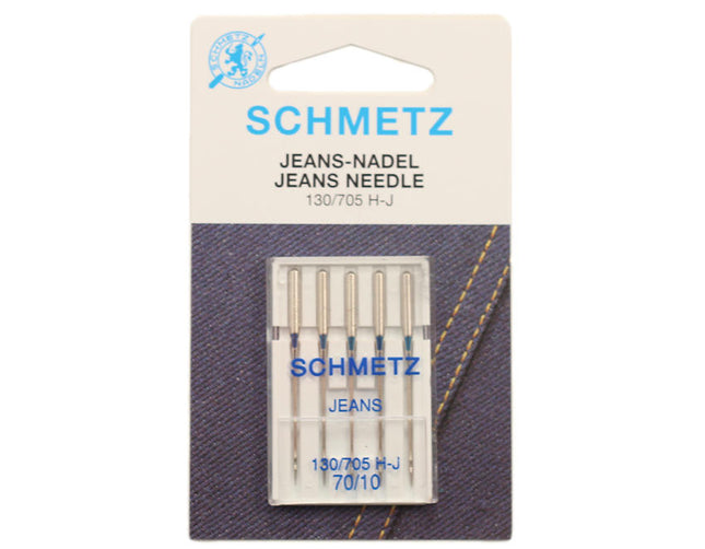 Denim Jean Machine Needles by Schmetz Use for Tightly Woven Fabrics  All Types - ThreadandTrimmings