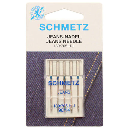 Denim Jean Machine Needles by Schmetz Use for Tightly Woven Fabrics  All Types - ThreadandTrimmings