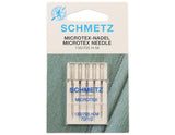 Microtex Sewing Machine Needles for Schmetz Domestic Machines