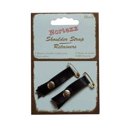 Shoulder Strap Retainers - 10mm - White or Black - 100% Nylon - NBR - ThreadandTrimmings