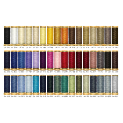 Gutermann Cotton Sewing Thread Set 48 x 100m Reels Patchwork Quilting Gift Tin