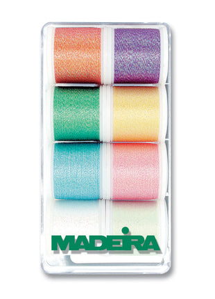 Madeira Metallic Embroidery Thread Opal Gift Box Set No.40 8x200m - ThreadandTrimmings