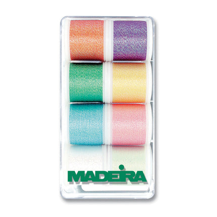 Madeira Metallic Embroidery Thread Opal Gift Box Set No.40 8x200m - ThreadandTrimmings