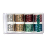 Madeira Holographic Metallic Embroidery Thread Gift Box Set 8 x 100m Spectra