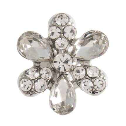 Diamante Crystal Shank Buttons Flower Bow Pearl 11mm to 24mm Pack of 5