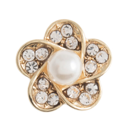 Diamante Crystal Shank Buttons Flower Bow Pearl 11mm to 24mm Pack of 5