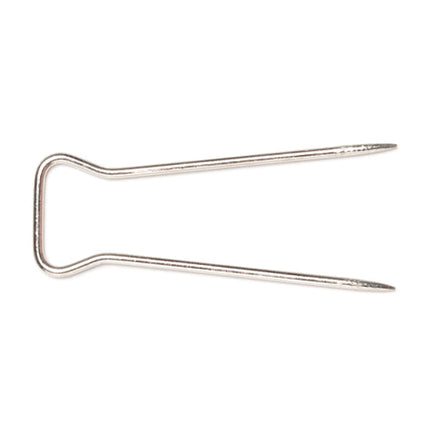 Double pointed cover pin on a white background