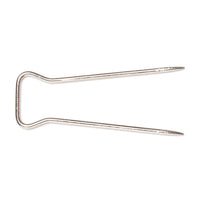 Double pointed cover pin on a white background