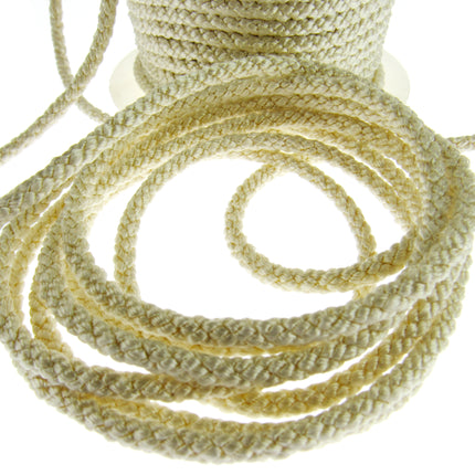 Rayon Braided Lacing Drawstring Cord by British Trimmings - Narrow 4mm Wide Cord - ThreadandTrimmings