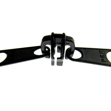 Continuous Nylon Zip Chain - 10m x 9mm - 4 Double & 4 Long Pull Non Lock Sliders - ThreadandTrimmings