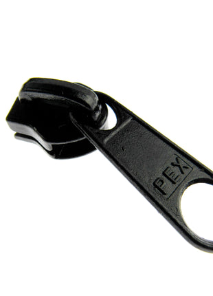 Continuous Nylon Zip Chain - 10m x 9mm - 4 Double & 4 Long Pull Non Lock Sliders - ThreadandTrimmings