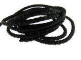 Rayon Braided Lacing Drawstring Cord by British Trimmings - Narrow 4mm Wide Cord