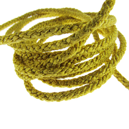 Rayon Braided Lacing Drawstring Cord by British Trimmings - Narrow 4mm Wide Cord - ThreadandTrimmings