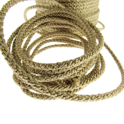 Rayon Braided Lacing Drawstring Cord by British Trimmings - Narrow 4mm Wide Cord - ThreadandTrimmings