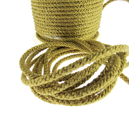 Rayon Braided Lacing Drawstring Cord by British Trimmings - Narrow 4mm Wide Cord - ThreadandTrimmings