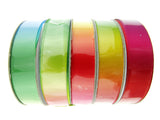 Rainbow Satin Ribbon - Double Faced Pride Celebration Ribbon - 15mm x 10m Roll