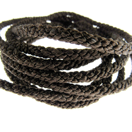 Rayon Braided Lacing Drawstring Cord by British Trimmings - Narrow 4mm Wide Cord - ThreadandTrimmings