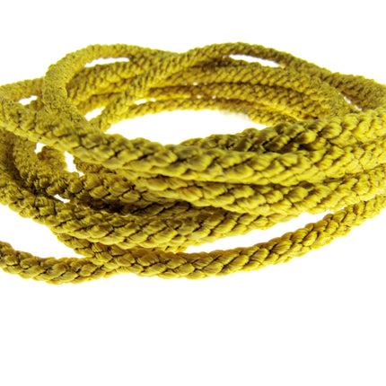 Rayon Braided Lacing Drawstring Cord by British Trimmings - Narrow 4mm Wide Cord - ThreadandTrimmings