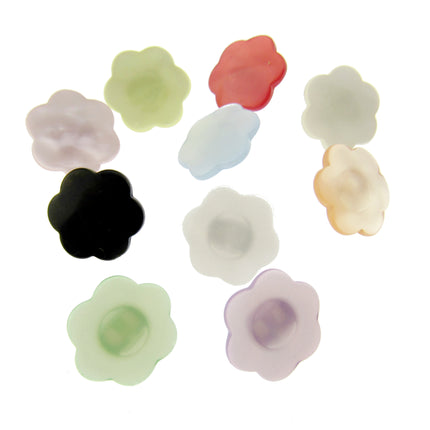 Daisy Flower Shank Buttons Bright Pastel Colours Sewing Craft CP18 13-18mm