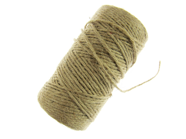 Natural Jute Rope Twine in 3 Colours 2mm Wide Choice of Pack Length - - ThreadandTrimmings