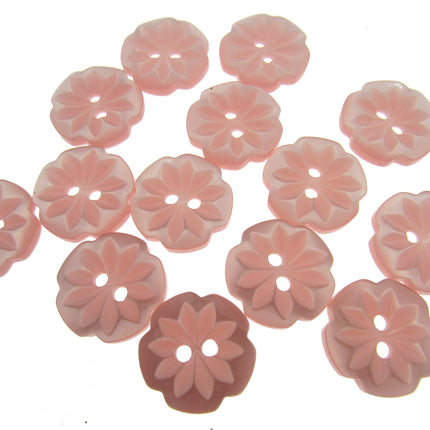 Round Daisy Flower Cut Polyester Buttons 2 Hole Sewing Craft 13 15 18mm CP8 Pack