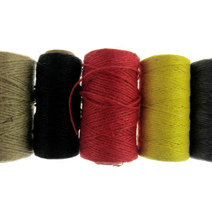 Natural Jute Rope Twine in 3 Colours 2mm Wide Choice of Pack Length - - ThreadandTrimmings