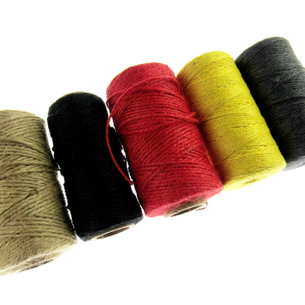 Natural Jute Rope Twine in 3 Colours 2mm Wide Choice of Pack Length - - ThreadandTrimmings