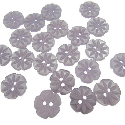 Round Daisy Flower Cut Polyester Buttons 2 Hole Sewing Craft 13 15 18mm CP8 Pack