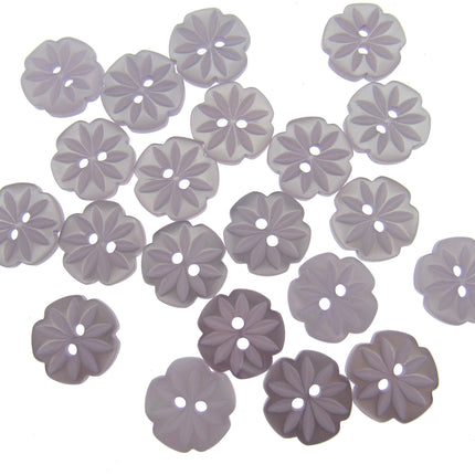 Round Daisy Flower Cut Polyester Buttons 2 Hole Sewing Craft 13 15 18mm CP8 Pack